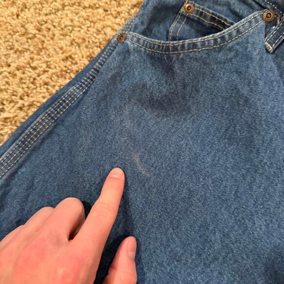 Vintage Y2K Dickies Carpenter Utility Pocket Workwear Blue Denim Jeans Sz.36x30 - Picture 4 of 7